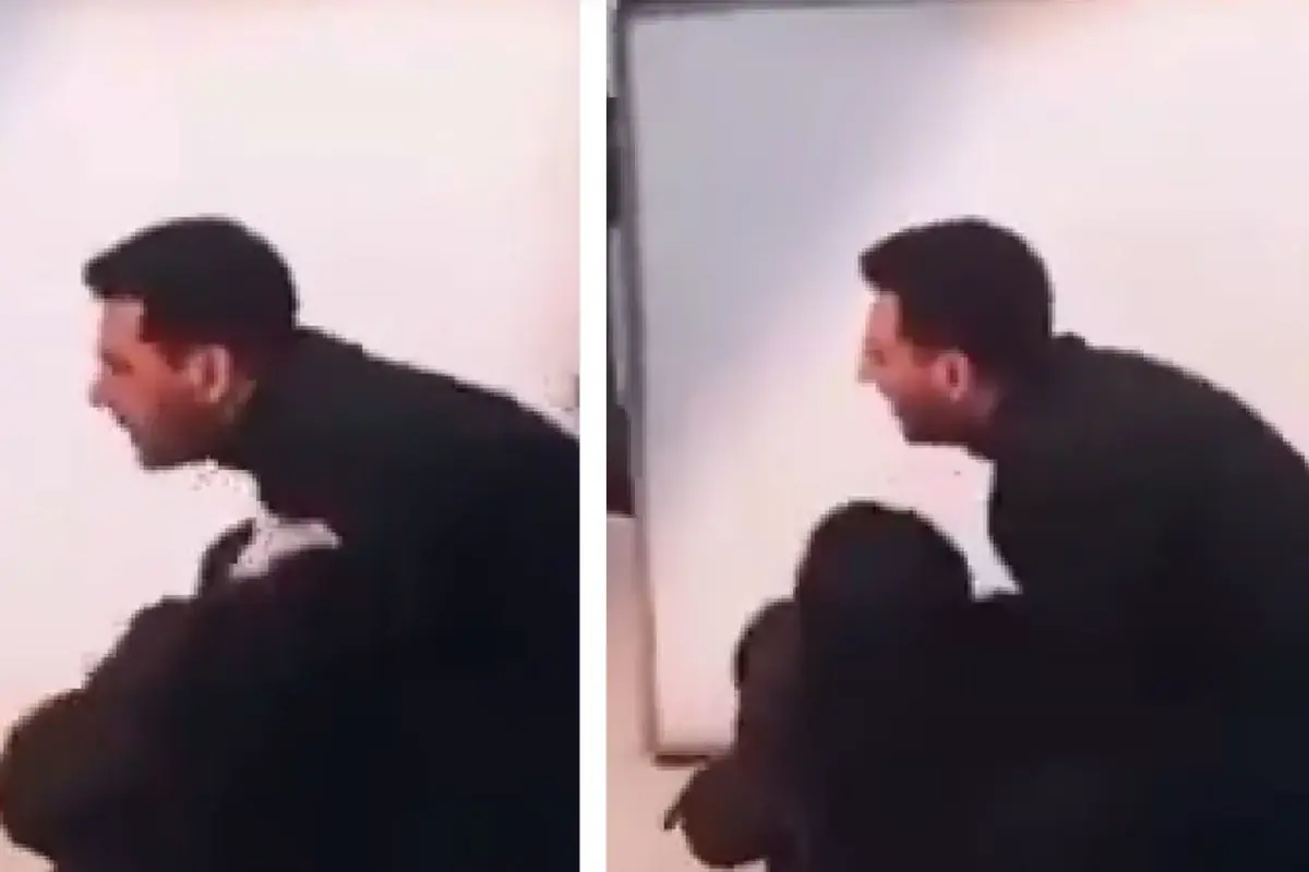 Murat Yıldırım ve Cemre Baysel sette gülme anı