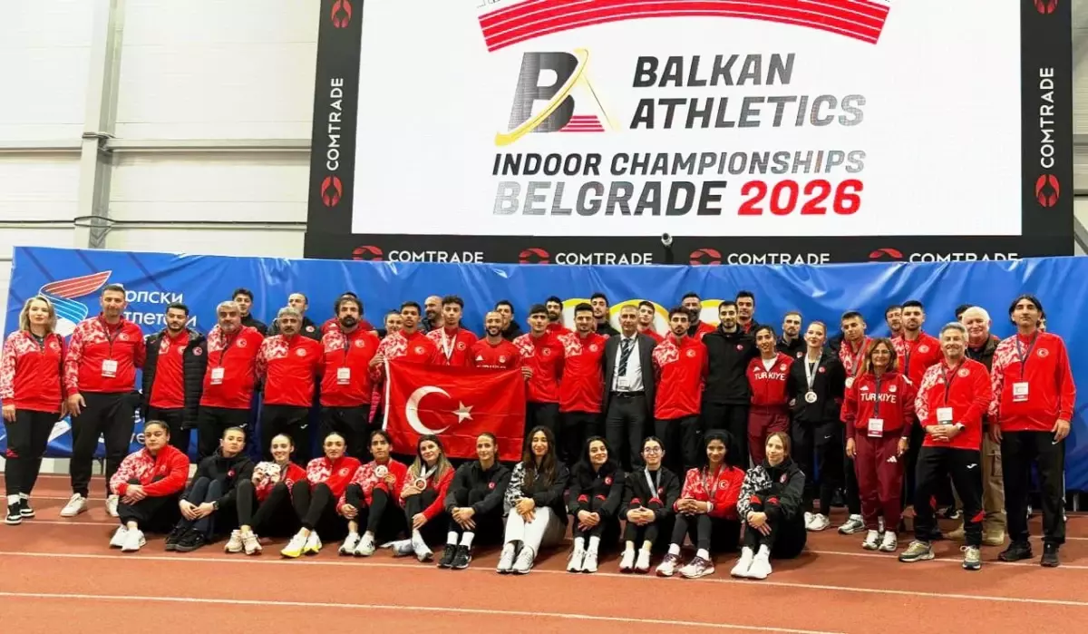 Türkiye Belgrad'da Balkan Salon Atletizm Şampiyonası'nda 14 Madalya Kazandı