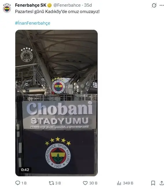 Fenerbahçe taraftarları maç sonrası coşkulu anlar