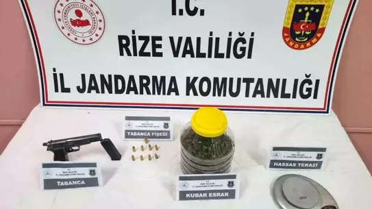 Rize'de Jandarma Operasyonu Sonuçlandı: 2 Şüpheli Gözaltında