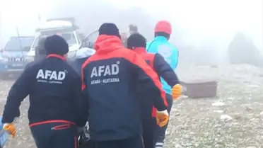 Uçurumda bulunan cesedin detay fotoğrafı