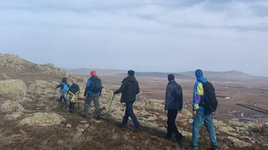 Kırşehir'in Davullu Dağı'nda Heyecanlı Tırmanış