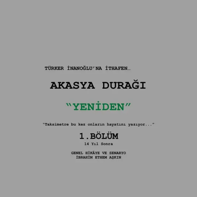 Akasya Durağı set fotoğrafı