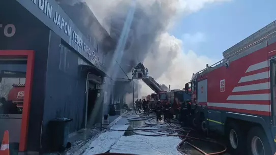 Yangın anındaki dükkan içi