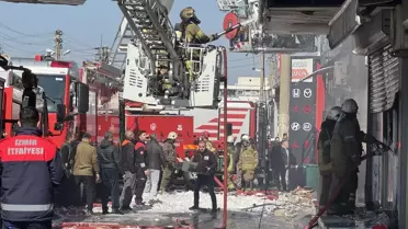 Buca'da Otomobil Yedek Parça Dükkanında Çıkan Yangın Kontrol Altına Alındı