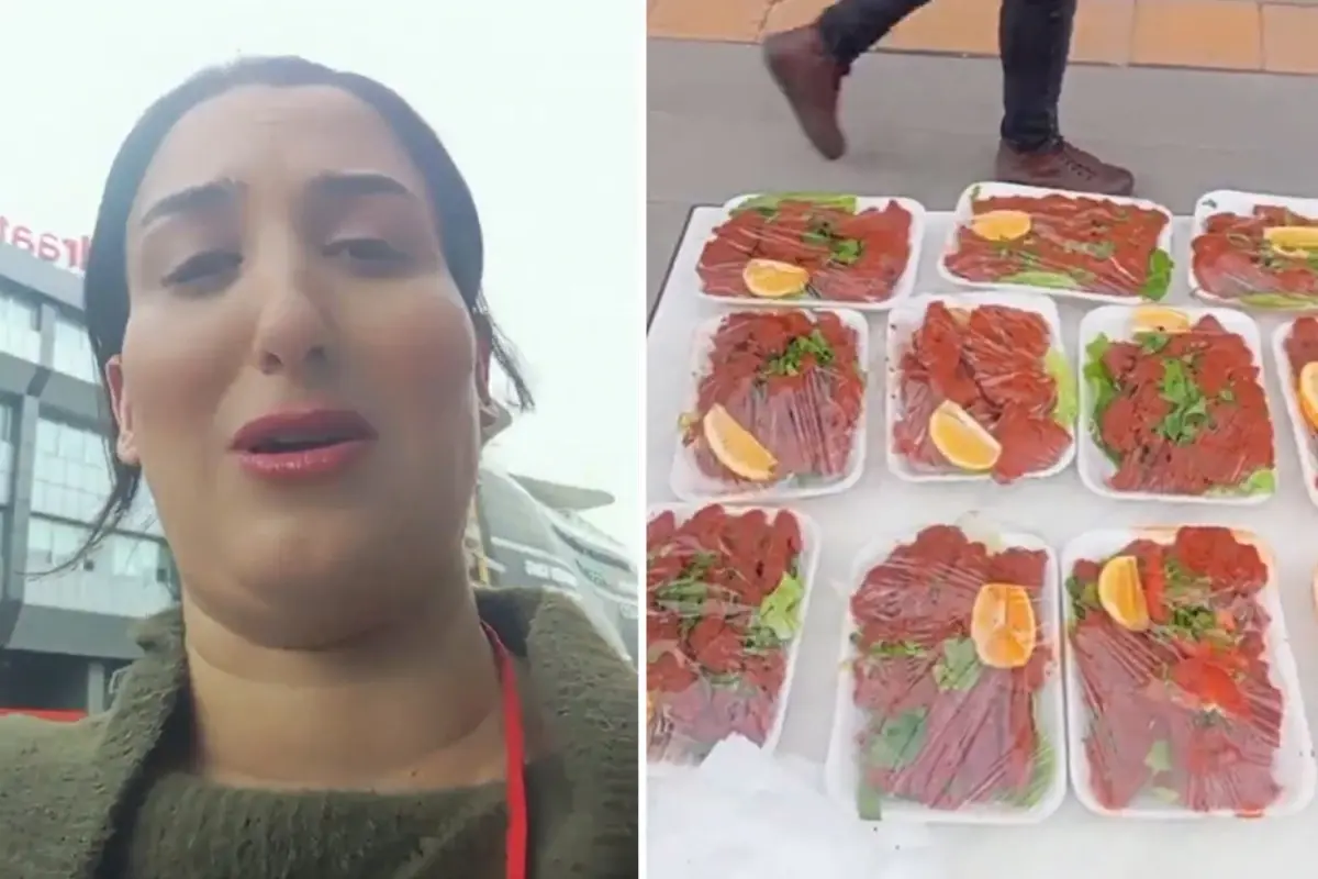 Van’da çiğ köfte satışı yapan anne