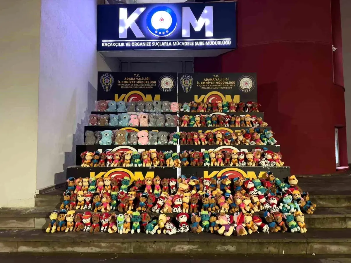 Adana'da kaçak pelüş oyuncaklar