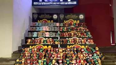 Adana'da Polis 1.515 Kaçak Pelüş Oyuncak Ele Geçirdi