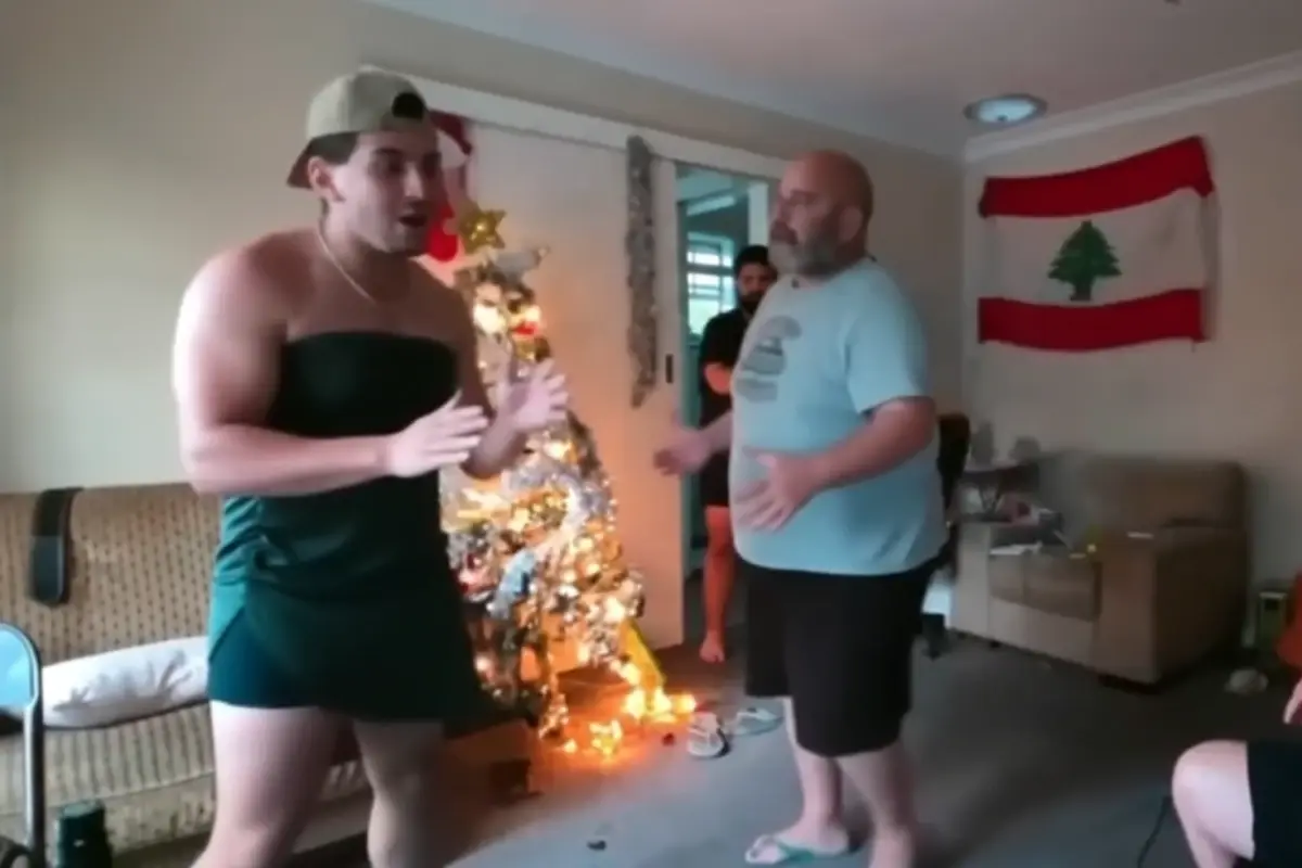 Canlı yayında yaşanan olayın görüntüsü