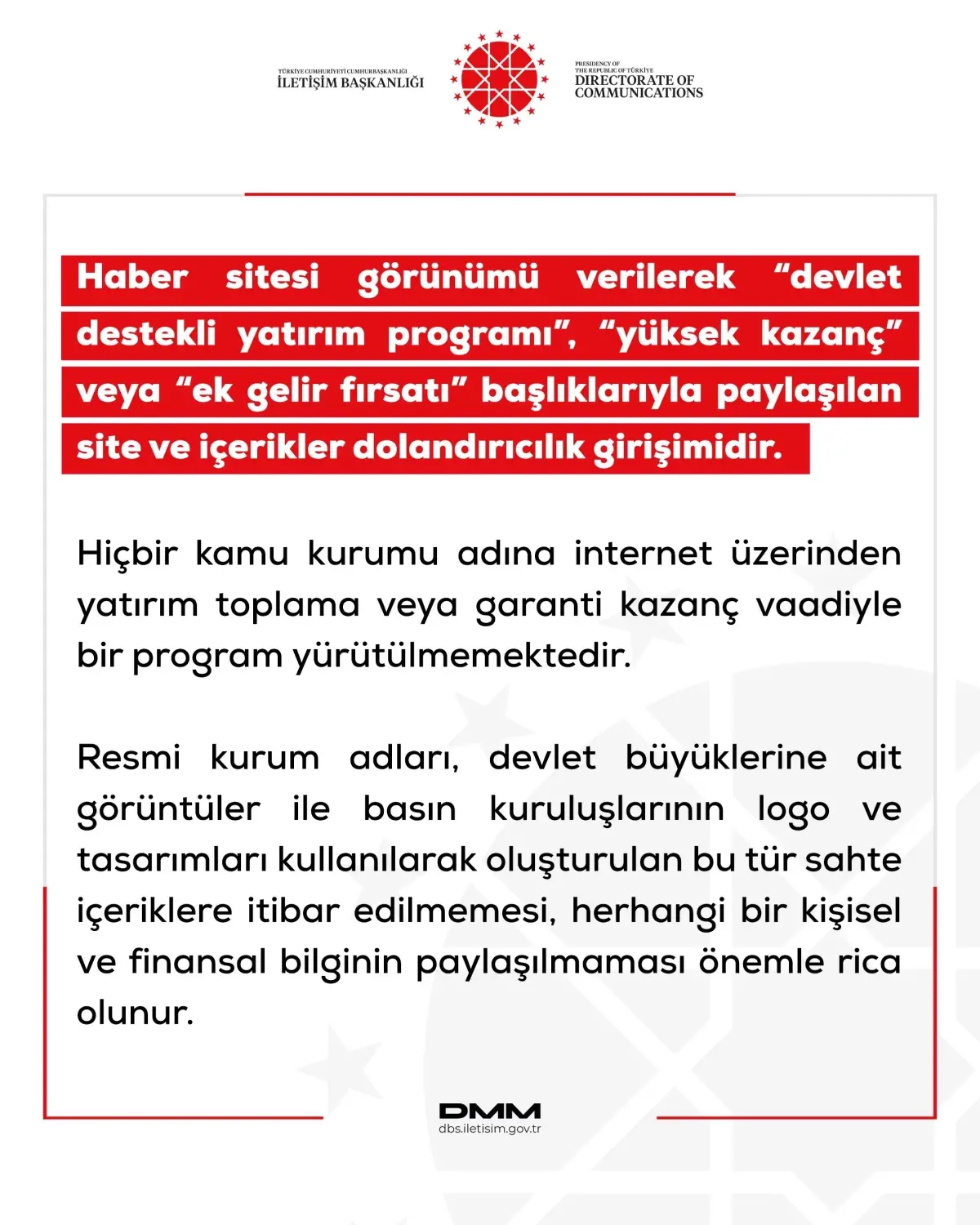 DMM'den Yatırımcıları Sahte Platformlara Karşı Uyarı