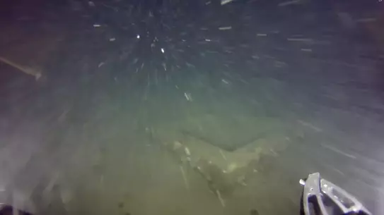 Sonar taraması sonucunda bulunan alüminyum parçalar