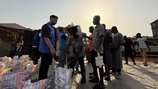 Food parcels prepared by TDV for Sierra Leone families