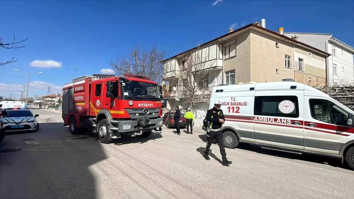 Karaman’da Çarpışan İki Araçta Üç Kişi Yaralı