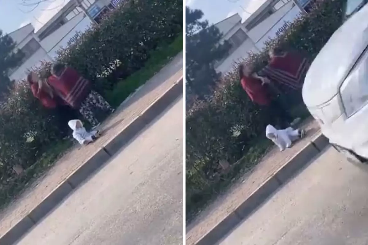 Bursa Yıldırım’da Dilenci Kadınlar Arasındaki Kavga Çocuğu Tehlikeye Attı