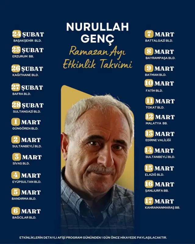 Nurullah Genç etkinlik fotoğrafı