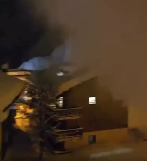 Yıkılan evlerin kalıntıları