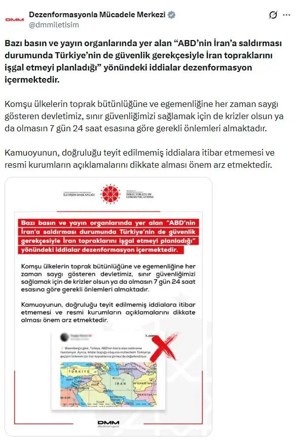 Sosyal medyada yayılan iddia görseli