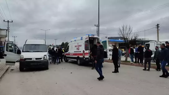 Kaza sonrası polis ekipleri