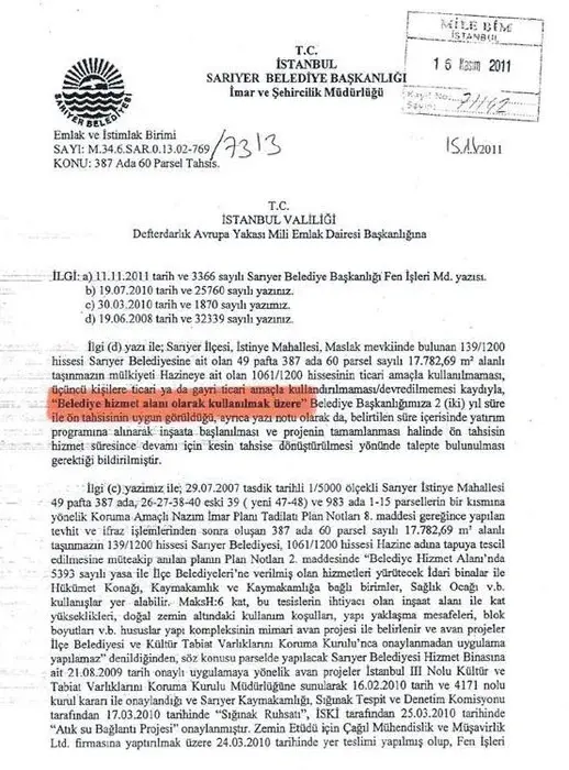 Sarıyer kültür merkezi dış görünüşü