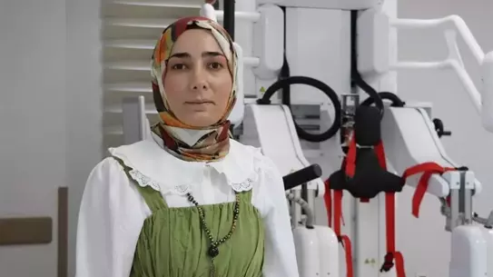 Robotik yürüme cihazının detaylı görünümü