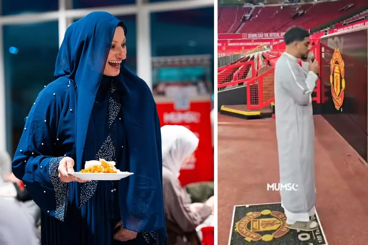 Old Trafford’da Ramazan İftarı: Ezan Sesi Stadyumu Sararken