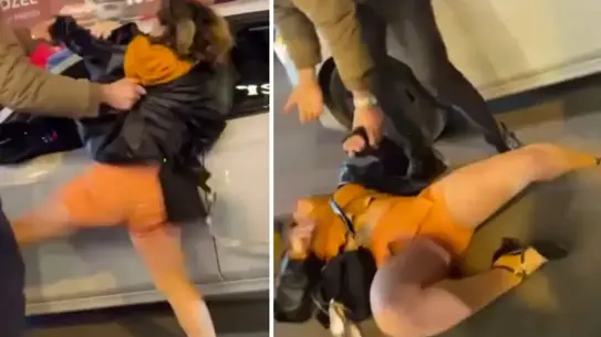 Bornova’da Sinir Krizi Yaşayan Kadın Vatandaşlara ve Araçlara Saldırdı