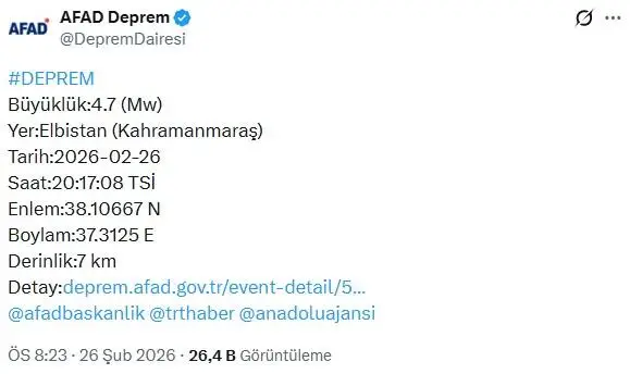 Deprem sonrası Elbistan sokakları
