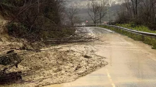 Ünye'de Şiddetli Yağışların Ardından Heyelan: Fındık Bahçesi Karayolunu Kapattı