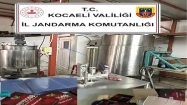 Kocaeli'de 10 Milyon TL Değerindeki Kaçak Bitkisel Macun Operasyonu