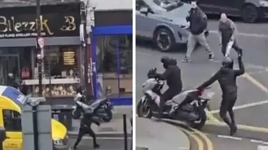 Soygun anında çekilmiş güvenlik kamerası görüntüsü