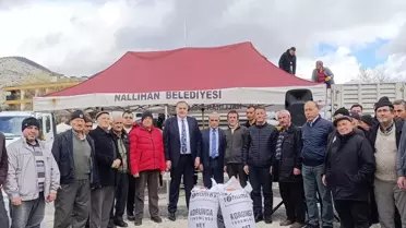 Nallıhan Belediyesi, Çiftçilere %50 Hibeli Korunga Tohumu Dağıttı