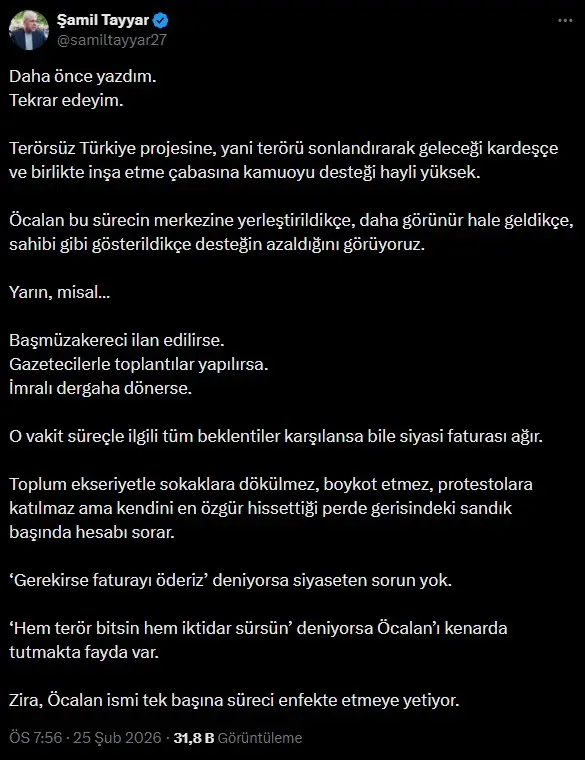 Tayyar'ın sahnedeki fotoğrafı