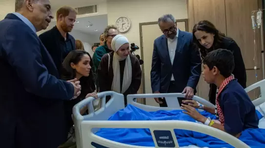 Prens Harry ve Meghan, Ürdün'de Gazze'den Çıkarılan Çocuklarla Buluştu