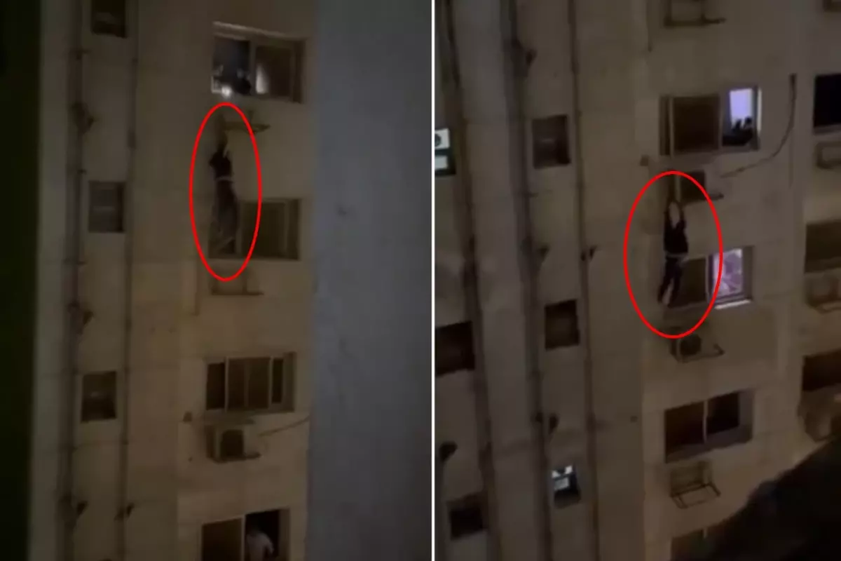 Mısır'da hırsızın kaçış anı