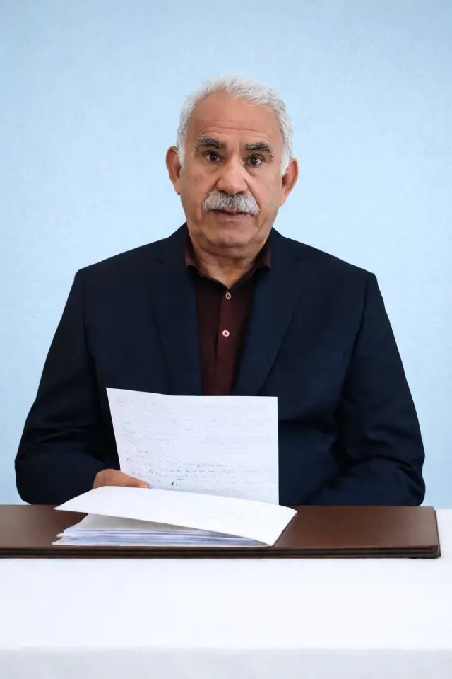 Öcalan'ın mesajından bir alıntı görseli