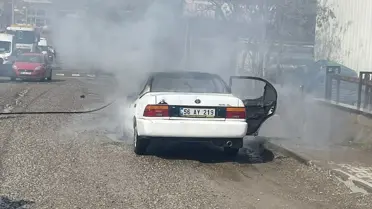 Siirt’te Seyir Halindeki Otomobilde Aniden Çıkan Yangın Kontrol Altına Alındı