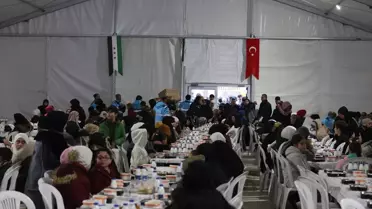 Gaziantep Belediyesi'nden Halep'te Bin Yetim İçin Anlamlı İftar Organizasyonu