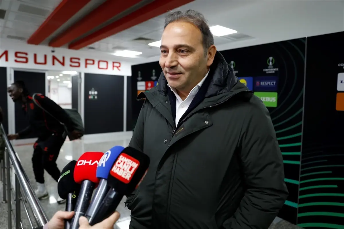 Samsunspor ve Shkendija maçından görüntü