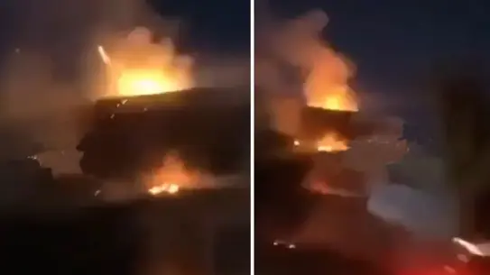 İran'ın Irak'ta ABD Konsolosluğu'na Yönelik Saldırısı Görüntülendi