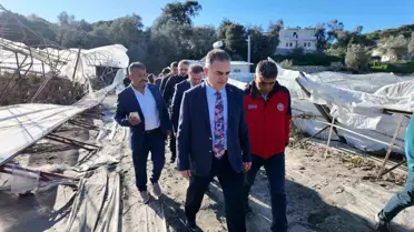 Mugla Valisi Akbıyık, Sel Felaketinde Etkilenen Çiftçilere Destek Müjdesi Verdi