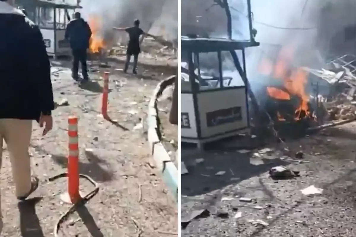 Tahran sokaklarında yıkım