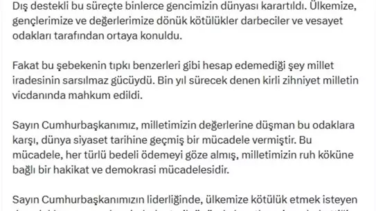 Ömer Çelik: Milli İrade İçin Darbelere Karşı Kararlı Mücadele