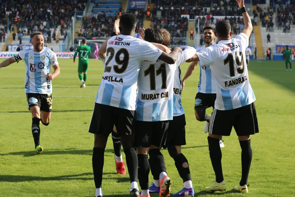 Erzurumspor'un galibiyet anı