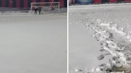 Van Şehir Stadyumu'nda Kar Fırtınası: Vanspor‑Erzurumspor Maçı Askıya Alınabilir