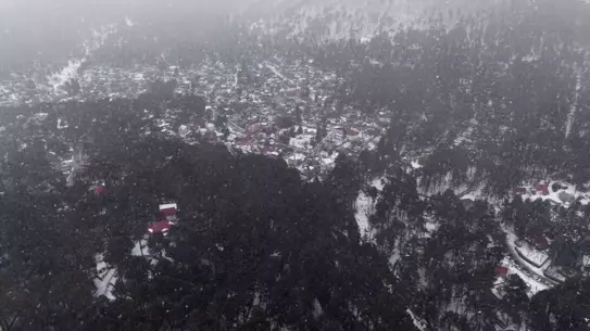 Osmaniye Zorkun Yaylası'nda Drone ile Kaydedilen Büyüleyici Kar Manzarası