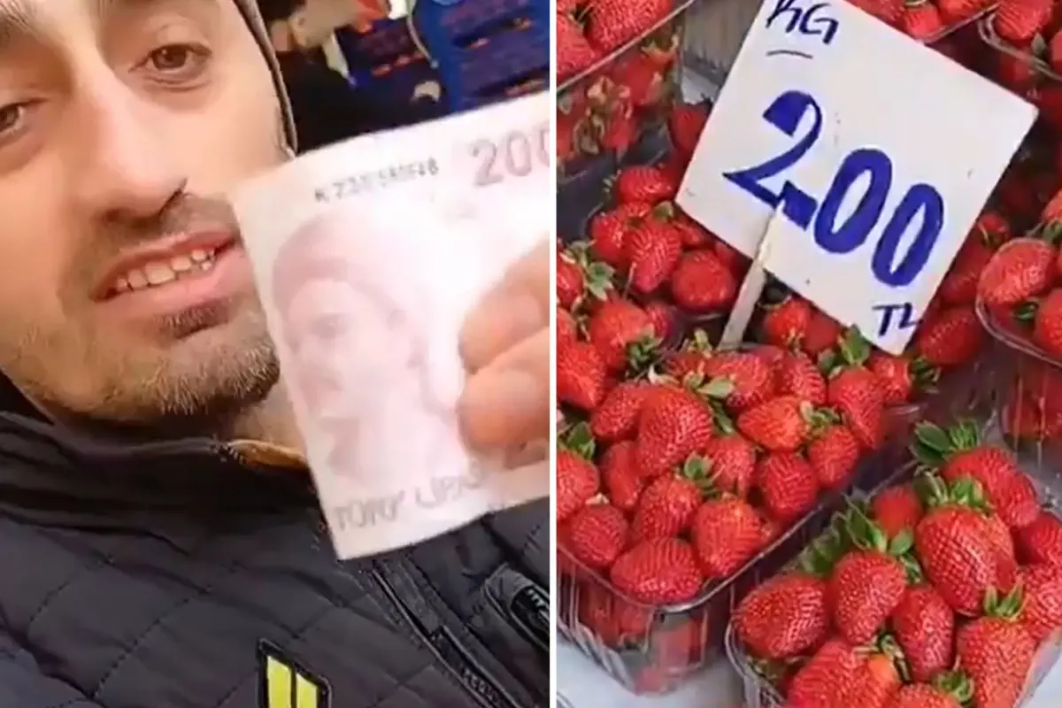 Pazarda yüksek fiyatları gösteren fotoğraf