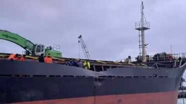 Bartın Limanı'nda North Moon ve Gold Lucky Gemileri Çarpıştı: Kuru Yük Gemisi Kazası