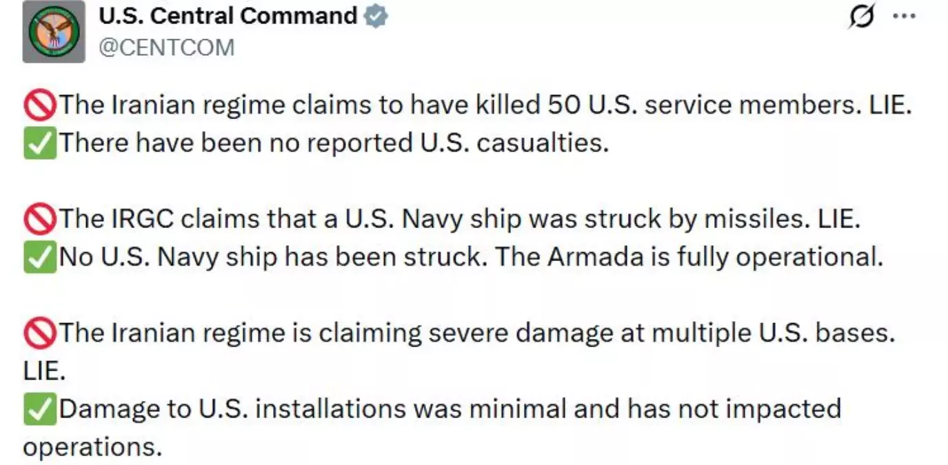 ABD ordusunun İran iddialarına yanıtı