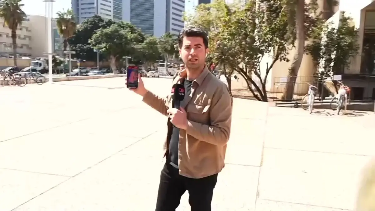 Tel Aviv'de CNN Türk ekibi gözaltında