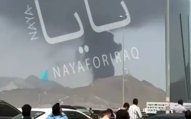 Katar'da askeri üs çevresi